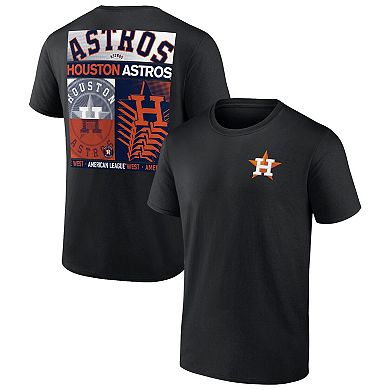 Men's Profile Black Houston Astros Big & Tall Two-Sided Graphic T-Shirt