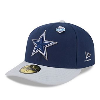 Men's New Era Navy/Silver Dallas Cowboys 2026 NFL Draft Pre-Curved 59FIFTY Fitted Hat