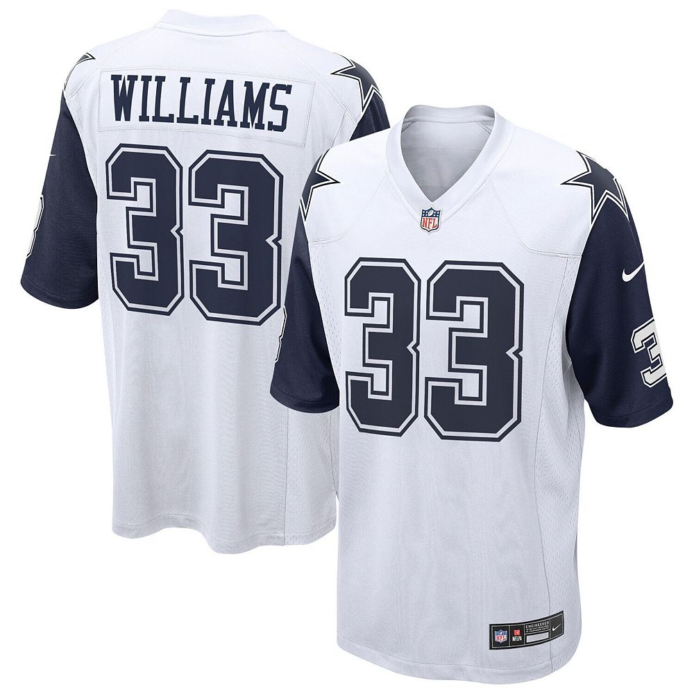 Men's Nike Javonte Williams White Dallas Cowboys Alternate Game Jersey