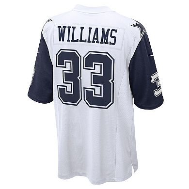 Men's Nike Javonte Williams White Dallas Cowboys Alternate Game Jersey