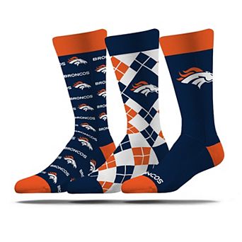 Unisex Strideline Denver Broncos Business Knit Crew Socks Three-Pack Set