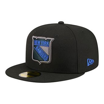 Men's New Era Black New York Rangers Color Pop 59FIFTY Fitted Hat