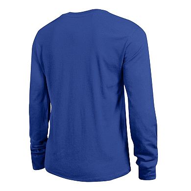 Women's Champion Royal Toronto Maple Leafs Wordmark Lockup Long Sleeve T-Shirt