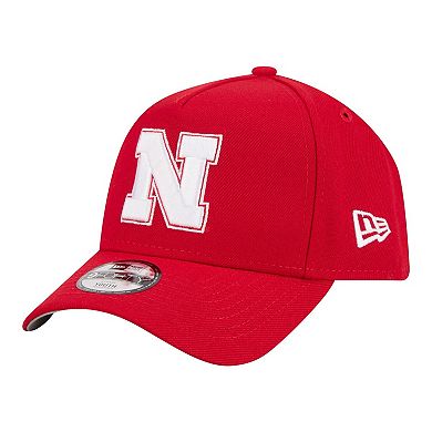 Youth New Era Scarlet Nebraska Huskers 9FORTY A-Frame Adjustable Hat