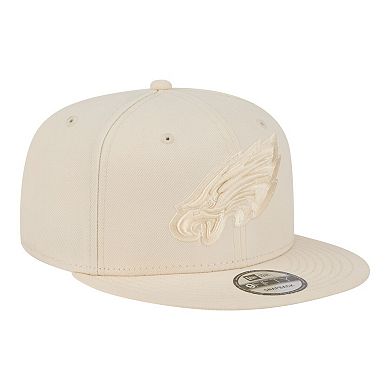 Men's New Era Cream Philadelphia Eagles Colorpack 9FIFTY Snapback Hat