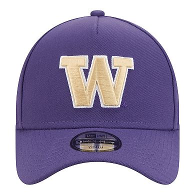Youth New Era Purple Washington Huskies 9FORTY A-Frame Adjustable Hat