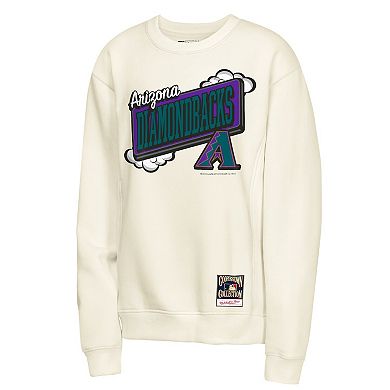 Youth Mitchell & Ness Natural Arizona Diamondbacks Retro Billboard Sweatshirt