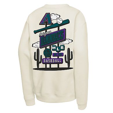 Youth Mitchell & Ness Natural Arizona Diamondbacks Retro Billboard Sweatshirt
