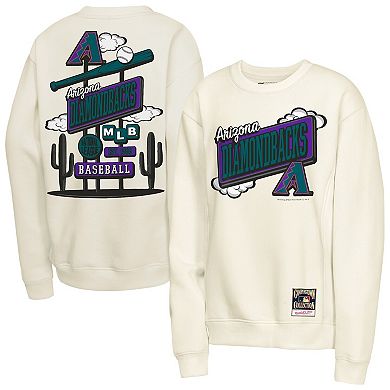 Youth Mitchell & Ness Natural Arizona Diamondbacks Retro Billboard Sweatshirt