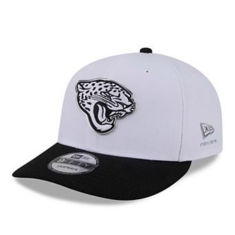 Men's New Era White/Black Jacksonville Jaguars 2026 NFL Draft Pre-Curved 9FIFTY Snapback Hat