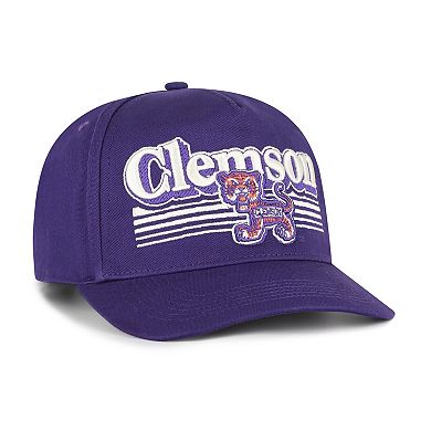 Men's '47 Purple Clemson Tigers Script Fade Hitch Adjustable Hat