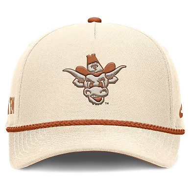 Unisex Nike Natural Texas Longhorns Legacy Vintage Rope Rise Adjustable Hat