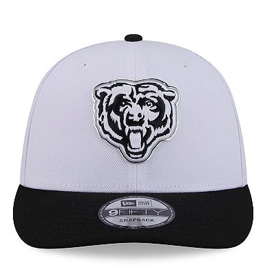 Men's New Era White/Black Chicago Bears 2026 NFL Draft Pre-Curved 9FIFTY Snapback Hat