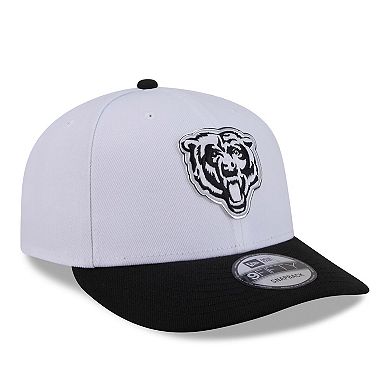 Men's New Era White/Black Chicago Bears 2026 NFL Draft Pre-Curved 9FIFTY Snapback Hat
