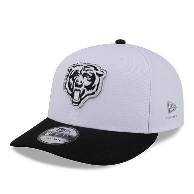Men's New Era White/Black Chicago Bears 2026 NFL Draft Pre-Curved 9FIFTY Snapback Hat