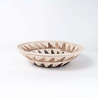 Mayan Sun Double Weave Basket Banana Fiber