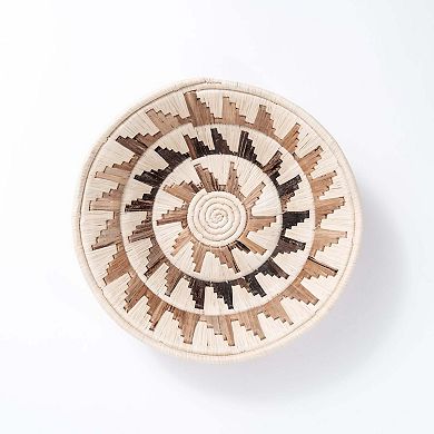 Mayan Sun Double Weave Basket Banana Fiber