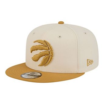 Men's New Era Cream/Tan Toronto Raptors Two-Tone Color Pack 9FIFTY Snapback Hat