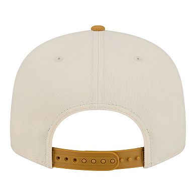Men's New Era Cream/Tan Toronto Raptors Two-Tone Color Pack 9FIFTY Snapback Hat