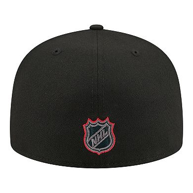 Men's New Era Black Florida Panthers Color Pop 59FIFTY Fitted Hat
