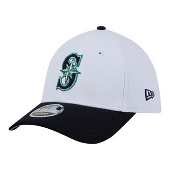 Toddler New Era White Seattle Mariners Baseball 39THIRTY M-Crown Adjustable Hat