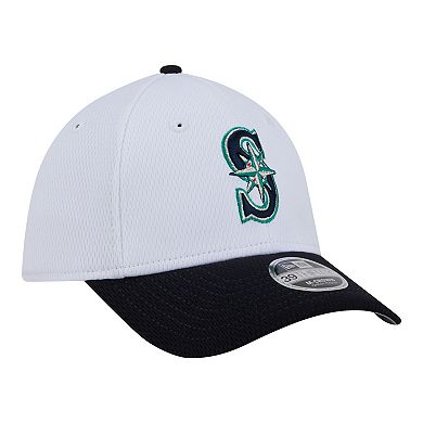 Toddler New Era White Seattle Mariners Baseball 39THIRTY M-Crown Adjustable Hat