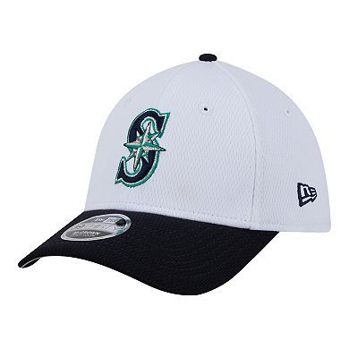 Toddler New Era White Seattle Mariners Baseball 39THIRTY M-Crown Adjustable Hat