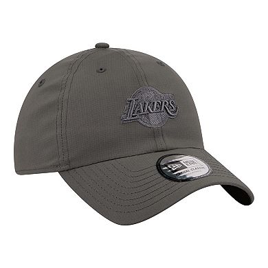 Unisex New Era Charcoal Los Angeles Lakers Ripstop Casual Classic Adjustable Hat