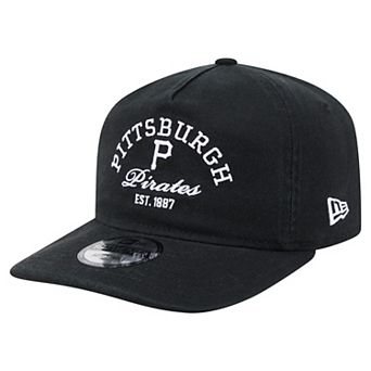 Men's New Era Black Pittsburgh Pirates Stacked 19TWENTY Adjustable Hat