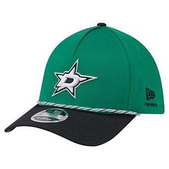 Men's New Era Green/Black Dallas Stars 39THIRTY Two-Tone Featherweight M-Crown Flex Hat