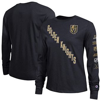 Women's Champion Black Vegas Golden Knights 2-Hit Long Sleeve T-Shirt
