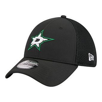 Men's New Era Black Dallas Stars Logo 39THIRTY Flex Hat
