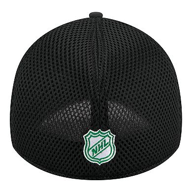 Men's New Era Black Dallas Stars Logo 39THIRTY Flex Hat