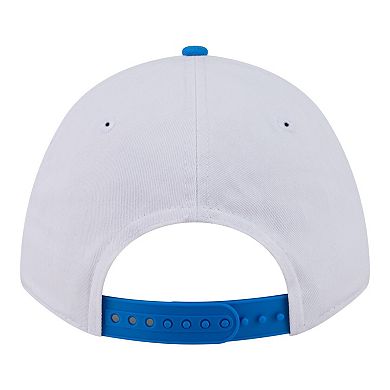Men's New Era White Detroit Lions Team Loyal A-Frame 9FORTY Adjustable Hat