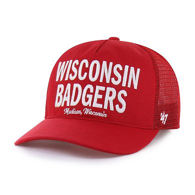 Men's '47 Red Wisconsin Badgers Contemporary Hitch Trucker Adjustable Hat