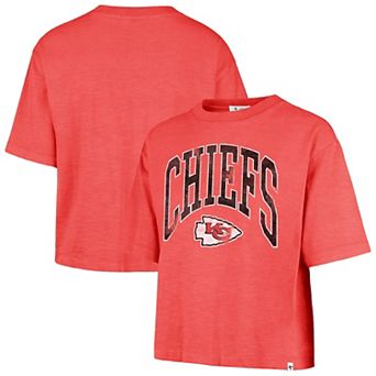 Women's '47 Red Kansas City Chiefs Cropped Mindi Slub T-Shirt