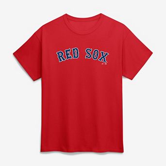 Men's Logo Athletic Red Boston Red Sox Wordmark T-Shirt