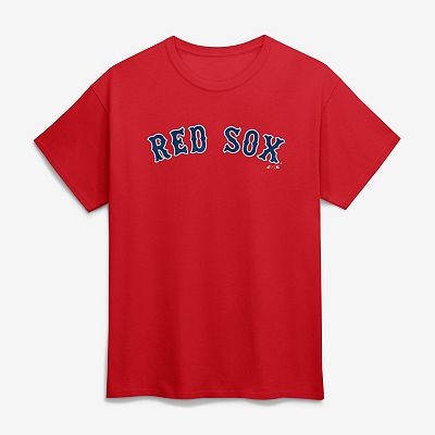 Men's Logo Athletic Red Boston Red Sox Wordmark T-Shirt