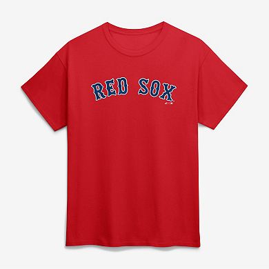 Men's Logo Athletic Red Boston Red Sox Wordmark T-Shirt