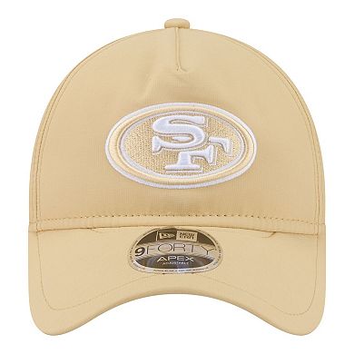 Men's New Era Tan San Francisco 49ers Apex 9FORTY Adjustable Hat