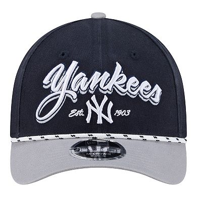 Men's New Era Navy/Gray New York Yankees Team Loyal 9FORTY M-Crown Adjustable Hat