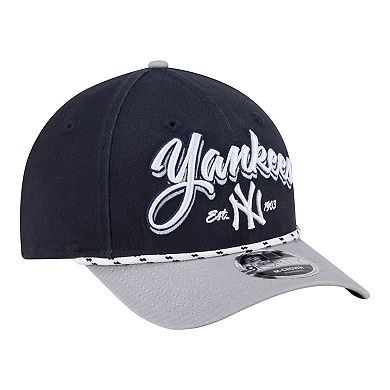 Men's New Era Navy/Gray New York Yankees Team Loyal 9FORTY M-Crown Adjustable Hat