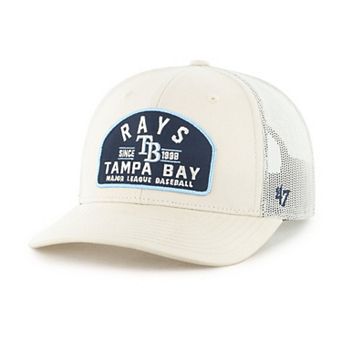 Men's '47 Cream Tampa Bay Rays Leland Adjustable Trucker Hat