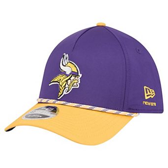 Men's Purple/Gold Minnesota Vikings Rope M-Crown A-Frame 39THIRTY Flex Hat