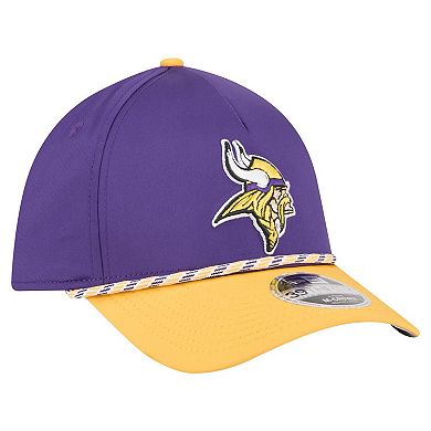 Men's Purple/Gold Minnesota Vikings Rope M-Crown A-Frame 39THIRTY Flex Hat