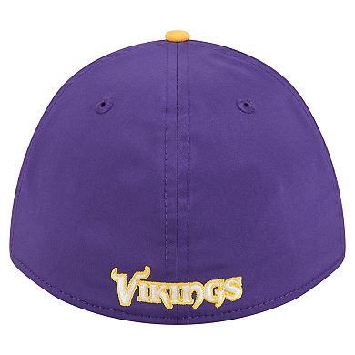 Men's Purple/Gold Minnesota Vikings Rope M-Crown A-Frame 39THIRTY Flex Hat