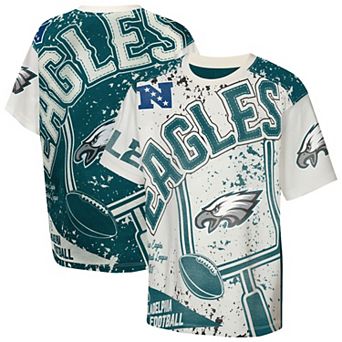 Youth Outerstuff Cream Philadelphia Eagles Top Player T-Shirt