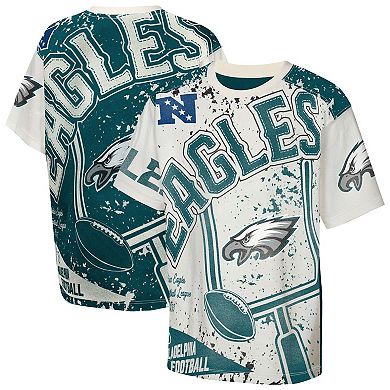 Youth Outerstuff Cream Philadelphia Eagles Top Player T-Shirt
