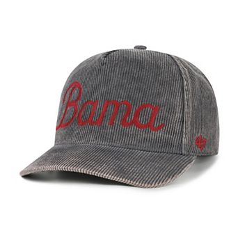 Men's '47 Gray Alabama Crimson Tide Reclaim Snow Wash Corduroy Hitch Adjustable Hat