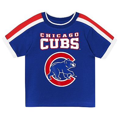 Preschool Outerstuff Royal Chicago Cubs Ground Ball T-Shirt & Shorts Set